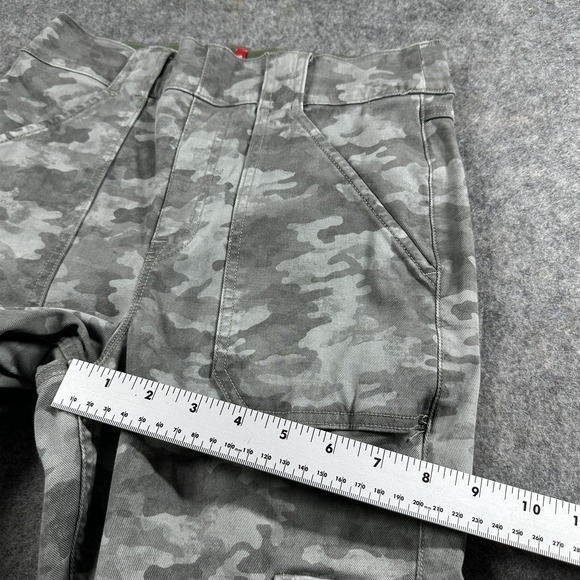 Spanx Stretch Twill Ankle Cargo Jogger Pants Womens Medium Stone Wash Camo - Picture 8 of 11